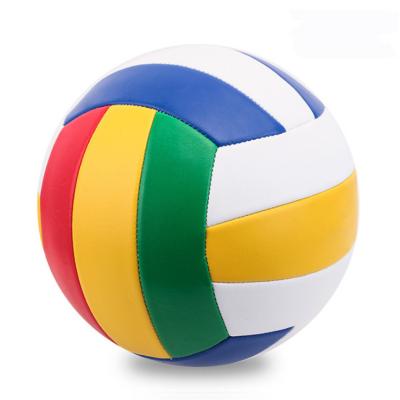 China Match Forming Official PU Volleyball Manufacturer Machine Sewn Customize Size Waterproof PU Beach Game Volleyball for sale