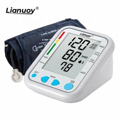 China High Quality Lianuoy Japan WHO Blood Pressure Reminder Digital Boiling Point Machine Blood Pressure Monitor Standard Blood Pressure Monitor Arm Probes Technology for sale