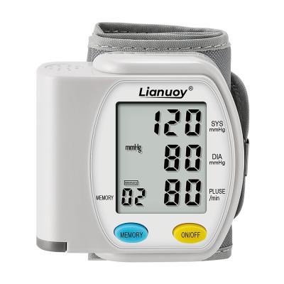 China 99 Sets Mercurial High Quality Smart Blood Pressure Monitor Memory Storage Wrist Portable Palm Type Home and Hospital Sphygmomanometer for sale