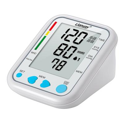 China Diary Checks Best Hefayl CE Medical Electronic Tensiometro Smart With Cuff Digital Arm Blood Pressure Monitor for sale