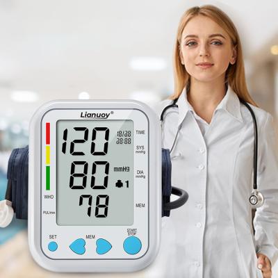 China Blood Pressure Checking Wholesale Electronic Blood Pressure Monitor LCD Digital Display Arm Blood Pressure Monitor With Voice for sale