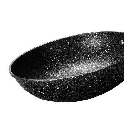 China Retro Korean Medical Stone Pot Cooking Stick Wok Aluminum Bottom Viable Non Stick Non Oil Free Chinese Wok Tobacco Pot Super p Business for sale