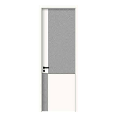 China Bosya Sound Insulation Solid Wood Log Interior Composite Door Custom Paint Set Soundproof Bedroom Door for sale