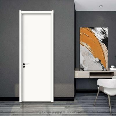 China Cheap White Sound Insulation Bosya Factory Price Athens Paint Wpc Door for sale