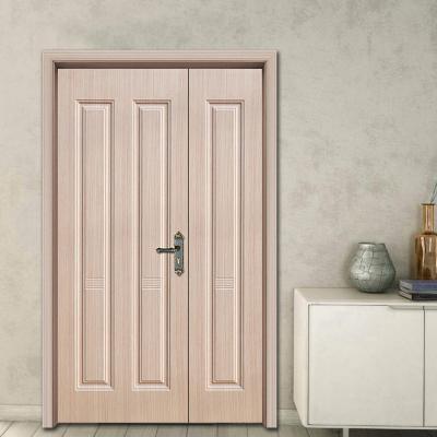 China Direct direct selling sound insulation engineering wooden door to paint free modern door exterior door manufacturers in china for sale