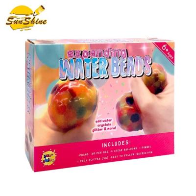 China Educational wholesale new products sprinkle gel beads ball and promotional diy stress toys for sale