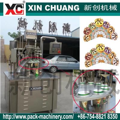 China beverage filling machine for ice cream cone for sale