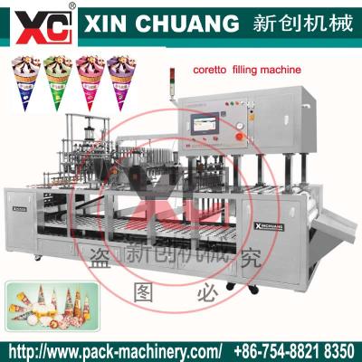 China SS304 Stainless Steel Ice Cream, Jam, Syrup, Sauce Filling and Sealing Machine for sale