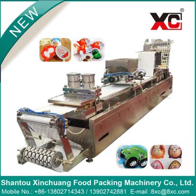 China Automatic Beverage Chocolate Blister Packing Filling Sealing Machine for sale