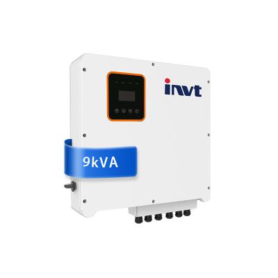 China INVT Solar Power System Single Phase Hybrid Solar Inverter 1 Phase Hybrid 9kW Hybrid Solar Inverter for sale