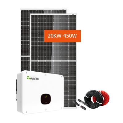 China Home 20 KVA Solar On Grid Installation 20 KVA Home Solar Power System for sale