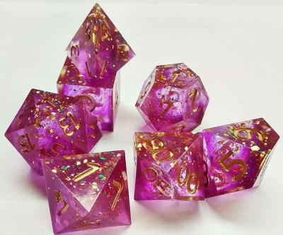 China Antibacterial Dicesdice 7 Iris Dice Resin Dice Colored Dies Set For Sale for sale