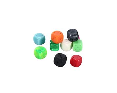 China Fashionable Custom Made LOGO Blank Glossy Dice Resin Custom Set Drinking Game Dice for sale