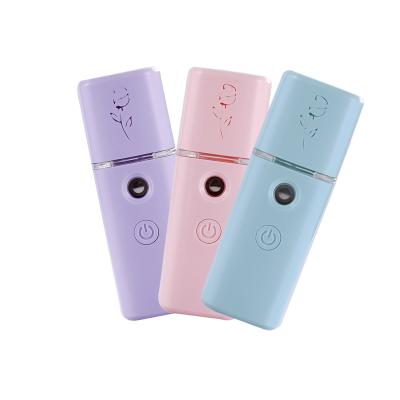 China Portable Handheld Refilling Water Sprayer Humidifier Moisturizer Mini Facial Steamer Electric Facial Steamer for sale