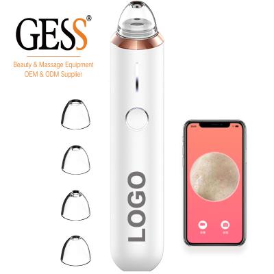 China Acne Treatment GESS-DZ03 Plant Blackhead Remover Pore Vacuum Video Electrics With Camera for sale