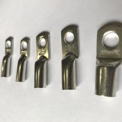 China DL Type Aluminum Connecting Cable End Copper / Red Brass Automobile Cable Lug for sale