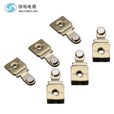 China High AG quality assembled stamped parts with silver electrical contacts for sale