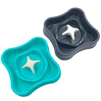 China Stocked PP Dog Driver Anti-Slip Plastic Bowl Dog Slow Walking Bowl for sale