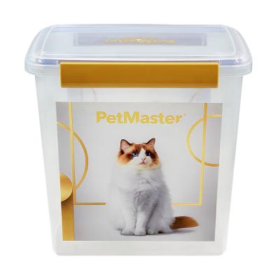 China Wholesale Custom Stocked PP Pet Food Storage Dog Cat Food Container for sale