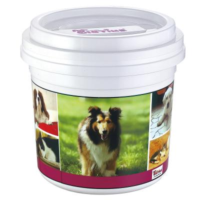 China Stocked Plastic Pet Food Storage Container Eco - Friendly With Scoop for sale