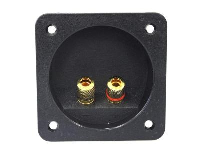 China 2 Way Mini Speaker BoxTerminal Cup Square Connector Copper Speaker Binding Post Screw Down Terminal Banana Jack and Sockets Subwoofer for sale