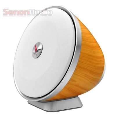 China Super Bass Portable Blue Tooth Mini Wireless Music Wooden Speakers For Mobile Phone With LED Lamp for sale