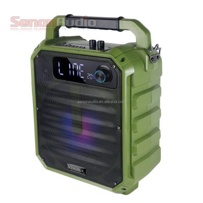 China 8 Inch Portable PA Rechargeable Plastic Subwoofer Party Radio Bluet USB/SD DJ Active Ooth Speakers for sale