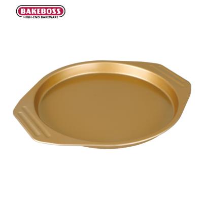 China Home Kitchen Restaurant BAKEBOSS Carbon Steel Non Stick Round Pizza Tray Pan Pie 11 Inch Baking Dishes and Pans for sale