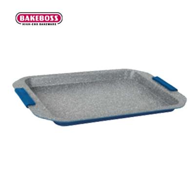 China BAKEBOSS Disposable Reusable Non Baking Tray Stick Tray Carbon Steel Rectangular Mold for sale