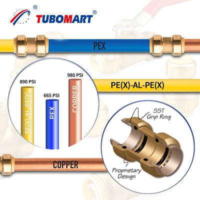 China Hydronic Heating PN10 PN16 Pex Push Fittings Nickel Plated Push To Connect Fittings for sale