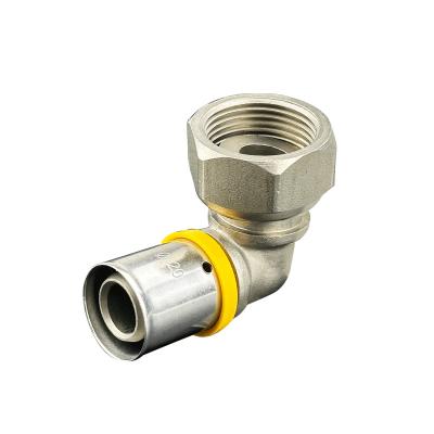 China CW602N Groothandel Messing Press Fittings Gasbuis Meerlaagse Composite Pex Pipe Fitting Messing Compressie Te koop