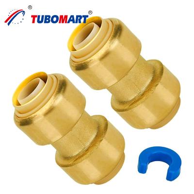 China ISO Certified PEX AL PEX Push In Fittings Brass Copper 1/2