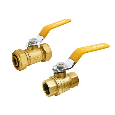 China Customized Brass Ball Gas Valve With Male Connection And SAI Certification Plumbing Materials Control Gas 1/2