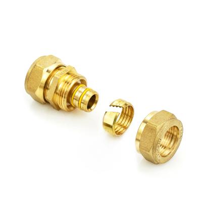 China Brass Pex Fittings with Multiple Surface Options for sale