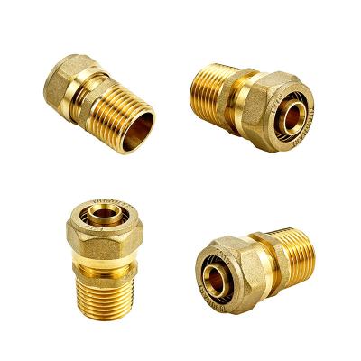 China Factory Supply Brass Copper Pex Elbow Tee Cross Fittings And Other Types Fittings For Pipe Connection ISO Certified for sale