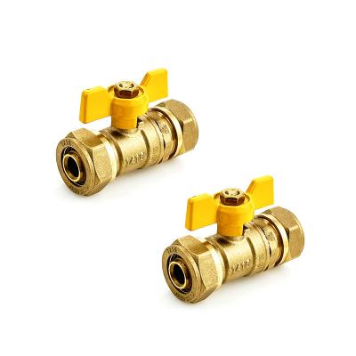 China Brass Fitting Copper Fitting For Gas And Water Pex Pipes Of Compression Fitting Gas System for sale