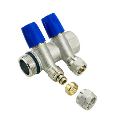 China Customized Size  2-6ways Brass Pex Plumbing Manifold For Tubomart for sale