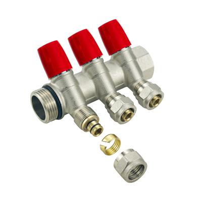 China Klepmateriaal Messing Messing Pex Manifold Met 2-6Ways En Customized Size Te koop