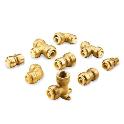 China Pipe Coupling Connectors High Pressure Water Pipe 3/4 Quick Faucet Connect Connector Brass Garden Hose Coupler Copper Fittings for sale