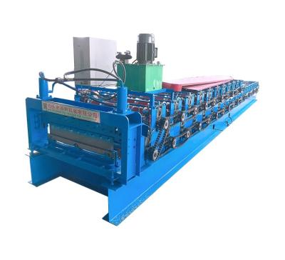 China Hotels 820 / 860 Double Layer Roll Forming Machine For House Building Material Roof Sheet for sale