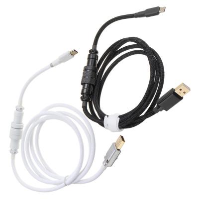 China Mechanical Keyboard Cable Heavy Duty Aviation Connector Coupling 1.5M USB Type C Port for sale