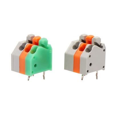 China 3.50mm Pitch Screwless Spring Clamp Terminal Blocks Jointable for sale