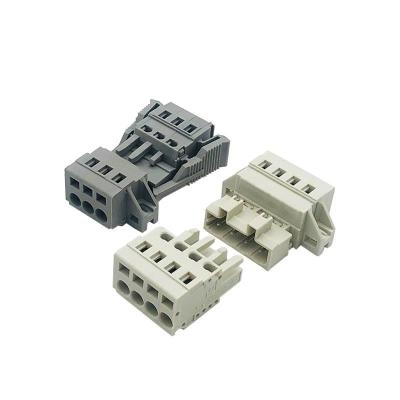 China 5.00mm / 5.08mm Pitch Replacement Screwless Spring Clamp Terminal Blocks for sale