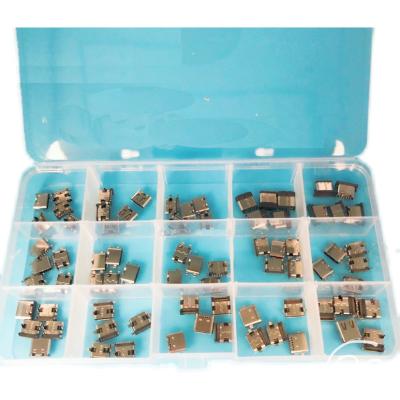 China Type C Charing Port Repair Kit USB-C Connector 6P 16P 24P Female Socket Receptacle 75pcs 120pcs for sale