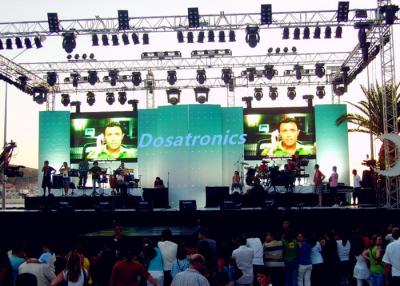 China P7.2 Outdoor LED Stage Backdrop Screen , Large LED Screens For Concerts 140° View Angle for sale