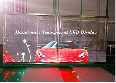 China P10mm Transparent Glass LED Display LED Curtain Screen for Exhibition for sale