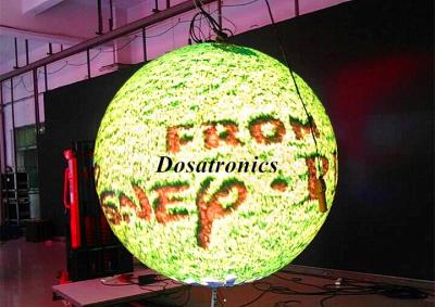 China SMD P4.8 Spherical Led Video Ball High Brightness , Cylindrical Led Display for sale