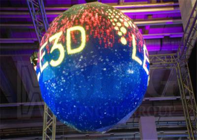 China HD P3 mm LED Ball Display , Spherical Led Screen For Conference / Event for sale