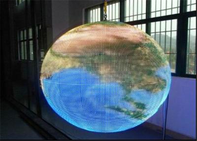 China Alta frecuencia de actualización del LED de la exhibición interior de la bola, exhibición llevada esférica de 360 grados en venta