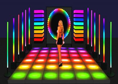 China Aluminum SMD P7.2 LED Illuminated Dance Floor Rental High Definition Video for sale